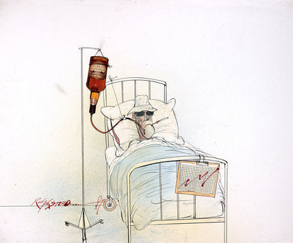 Ralph Steadman Hunter S. Thompson Bed Print