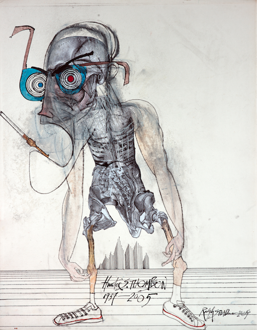 Ralph Steadman Hunter S. Thompson 1937-2005 Print