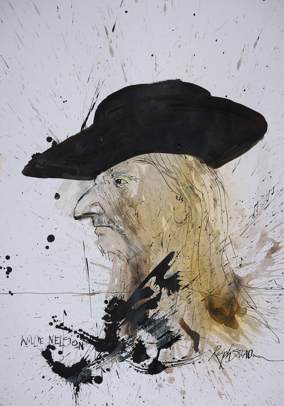 Ralph Steadman Willie Nelson Print