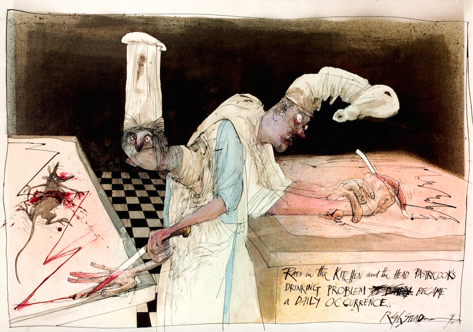 Ralph Steadman Rats in the Kitchen Print