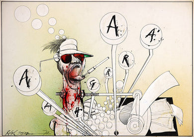 Ralph Steadman Hunter S. Thompson AARGH Print