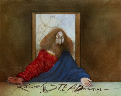 Ralph Steadman I Leonardo Cover Print