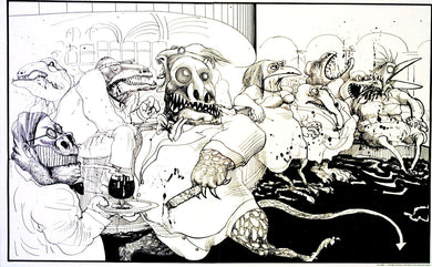 Ralph Steadman Fear and Loathing in Las Vegas Lizard Lounge Print