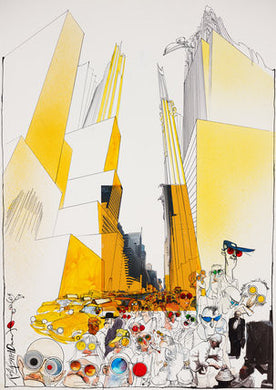 Ralph Steadman New York Street Print