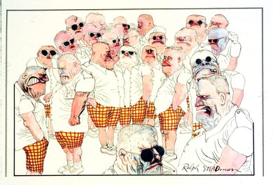 Ralph Steadman Police Convention Print From Fear and Loathing in Las Vegas