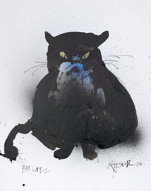 Ralph Steadman Fat Cat 2 Print