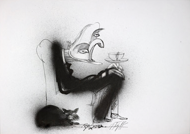 Ralph Steadman T.S. Eliot Print