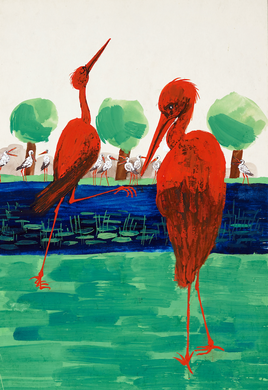 Ralph Steadman The False Flamingoes 3 Print