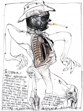 Ralph Steadman The Posterior and Middle Mediastinum Print