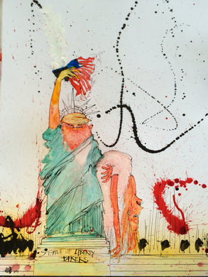 Ralph Steadman Donald Trump Statue of Liberty Takers Print